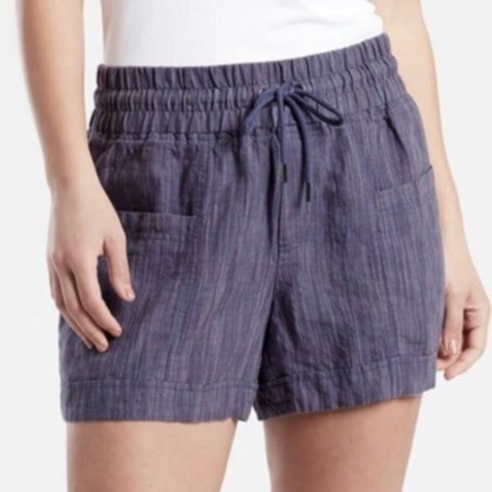 Athleta Cabo Linen Textured shorts 10